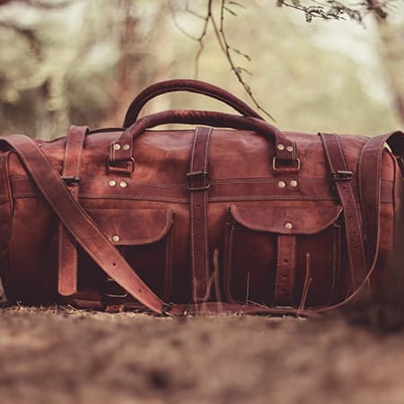 Image of a red colored bag